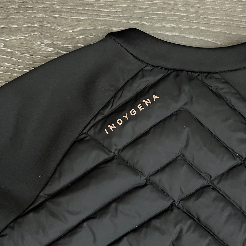 Indygena Down Jacket Womens Medium Pullover Black… - image 6
